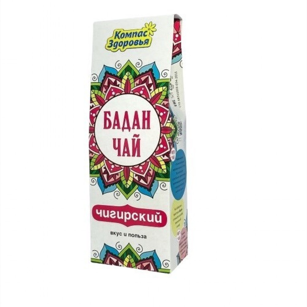Напиток чайный Бадан 60 г КОМПАС ЗДОРОВЬЯ 1137087