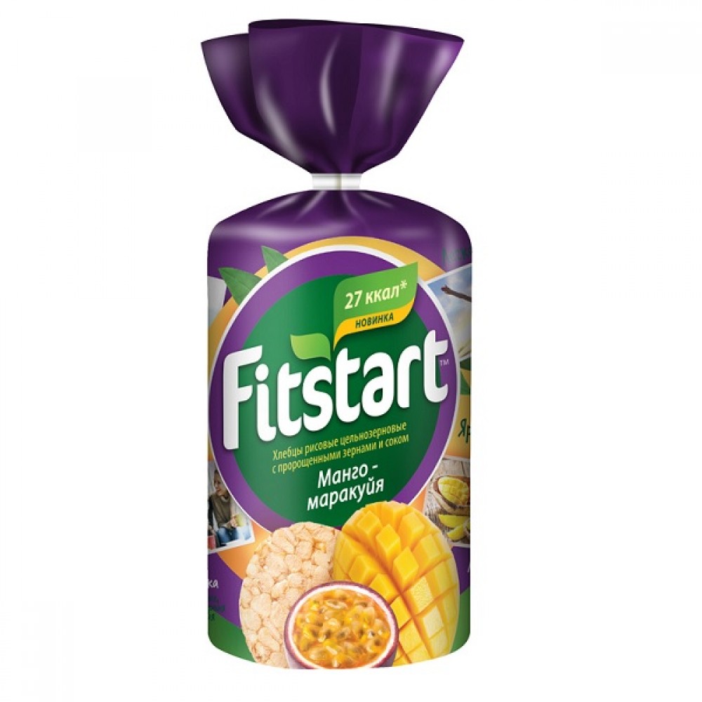 Хлебцы рисовые Манго-маракуйя 100 г FITSTART 1137095