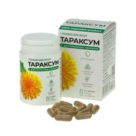 Растительные капсулы с тараксумом корень одуванчика 19,2 г КОМПАС ЗДОРОВЬЯ 1137099