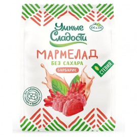 Мармелад желейно-формовой со стевией со вкусом барбариса 150 г УМНЫЕ СЛАДОСТИ 1137172