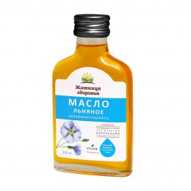 Льняное масло нефильтрованное нерафинированное холодного отжима 100 мл ЖИТНИЦА ЗДОРОВЬЯ 1137207