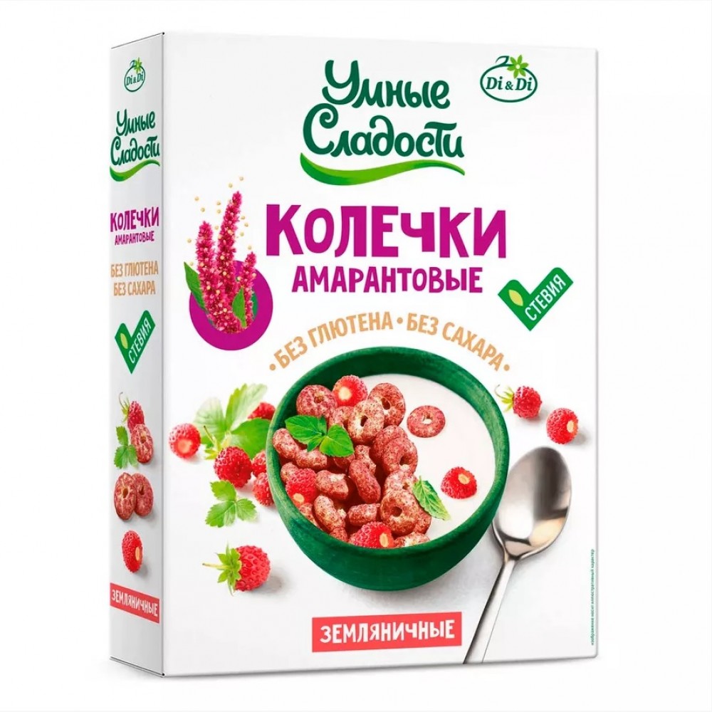 Колечки амарантовые Земляничные 150 г УМНЫЕ СЛАДОСТИ 1137222