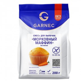Смесь для выпечки Морковный маффин без глютена 200 г ГАРНЕЦ 1137230