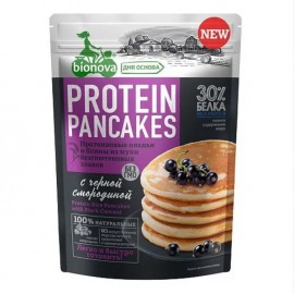 "Бионова" Смесь для пригот.  протеин. оладий и блинов с  рисовой мукой и черн.смород.  350 г, дой-пак 1137426