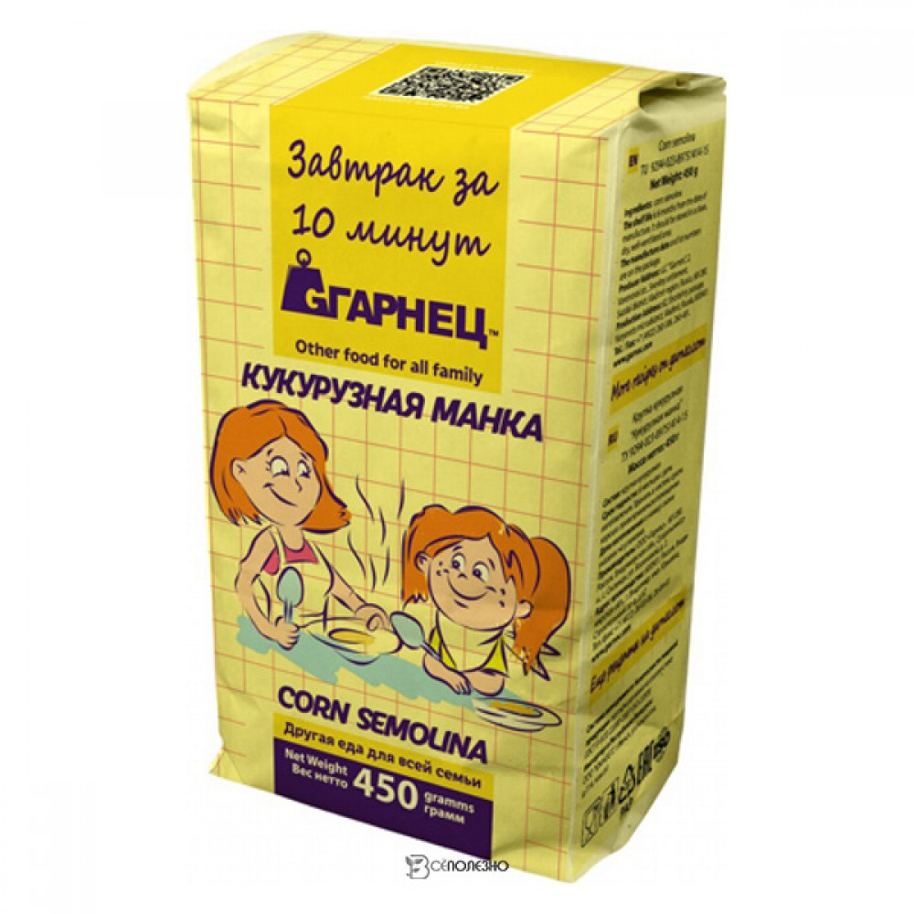 Манка кукурузная Гарнец 450 г 114280