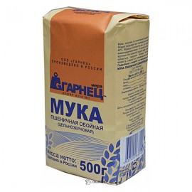 Мука пшеничная обойная цельнозерновая Гарнец 500 г 114281