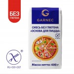 Смесь без глютена Основа для пиццы Гарнец 600 г 114301