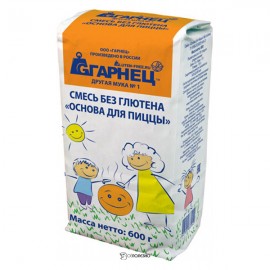 Смесь без глютена Основа для пиццы Гарнец 600 г 114301