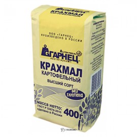 Крахмал Картофельный без глютена Гарнец 400 г 114315
