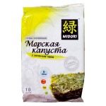 Морская капуста Мидори с зеленым чаем пластины 5 г 114343