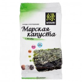 Морская капуста Мидори с васаби пластины 5 г 114345