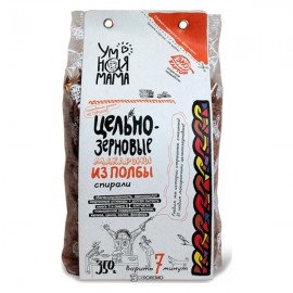 Макароны цельнозерновые из полбы Спирали Умная мама 350 г 114440
