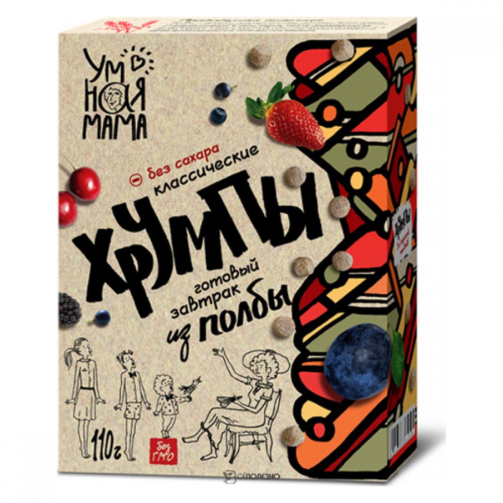 Готовый завтрак из полбы Хрумпы классические Умная мама 110 г 114445