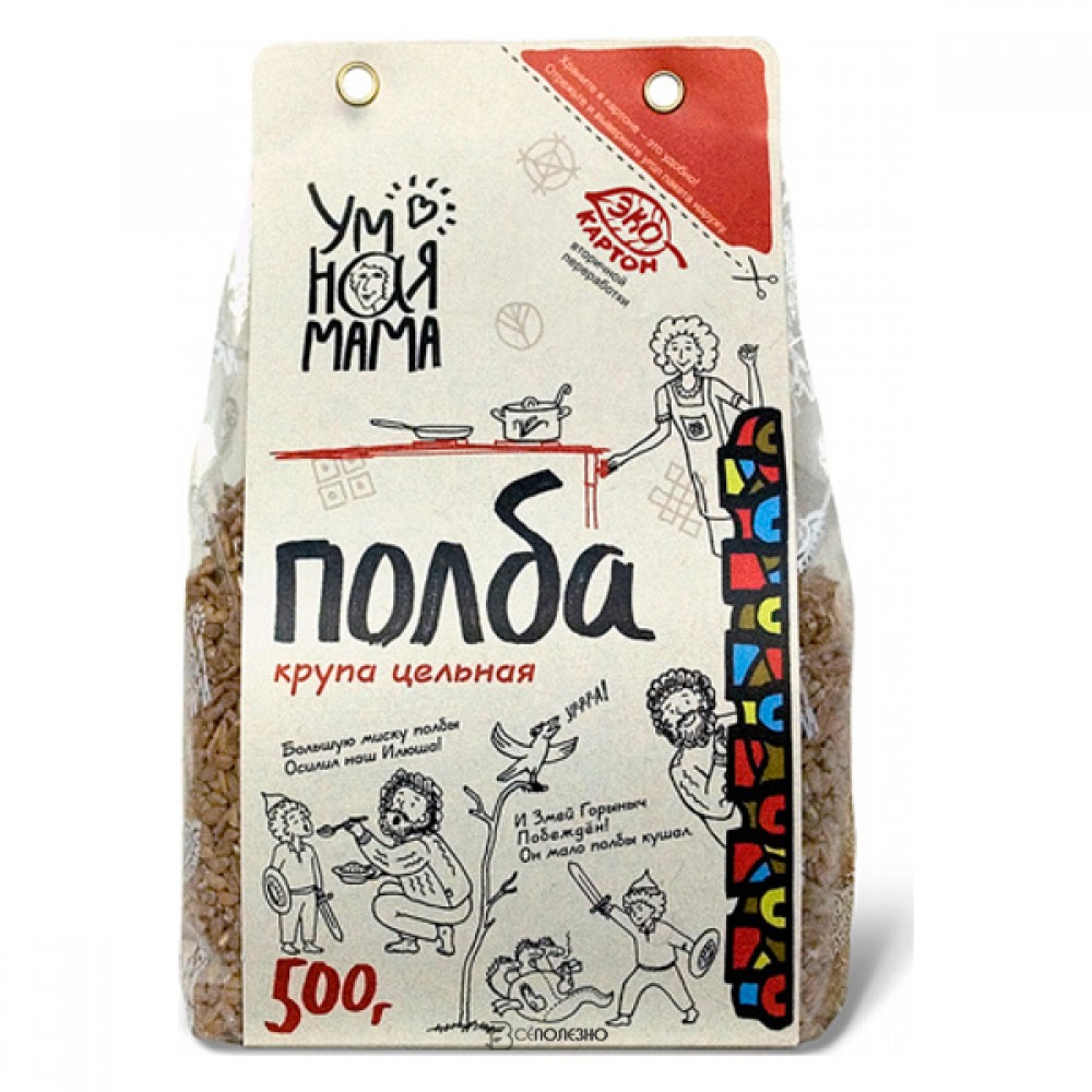 Крупа полбы цельная Умная мама 500 г 114451