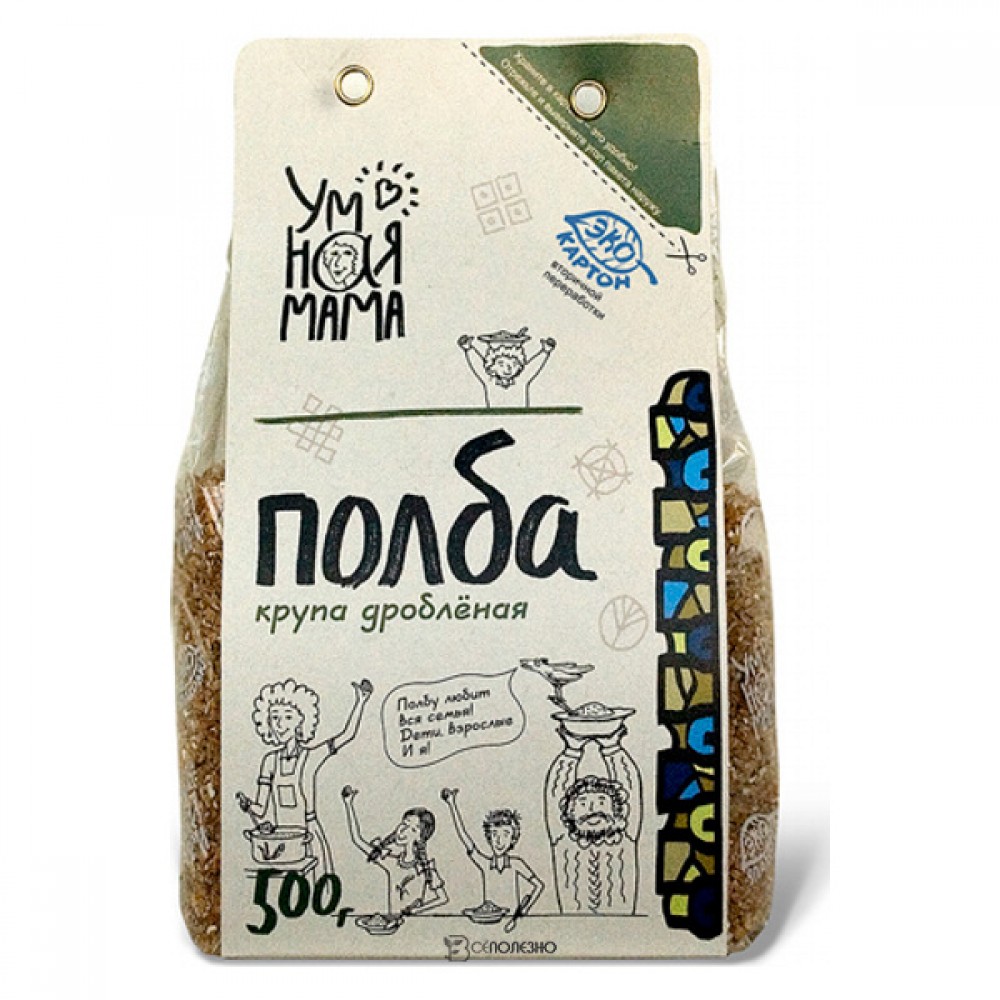 Крупа полбы дробленая Умная мама 500 г 114452