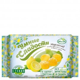 Мармелад со стевией Лимон 200 г Умные сладости 114637