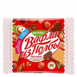 Вафли из полбы Пралине с тростниковым сахаром 45 г Вастэко 114934