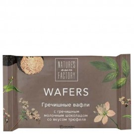 Вафли гречишные с гречишным молочным шоколадом Чёрный трюфель 20 г NATURE'S OWN FACTORY 115111