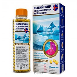 Рыбий жир из печени трески в капсулах 180 капс КОМПАС ЗДОРОВЬЯ 1134135