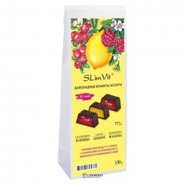 Шоколадные конфеты Ассорти 130 г SLIMVIT ЛАКОМСТВА ДЛЯ ЗДОРОВЬЯ 1134142