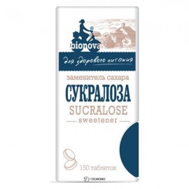 Заменитель сахара Сукралоза 150 таблеток 9 г BIONOVA 116630