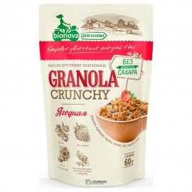 Порционная гранола без сахара ягодная 6 шт по 60 г BIONOVA 116633
