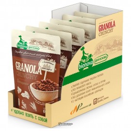 Порционная гранола шоколадная 6 шт по 60 г BIONOVA 116638