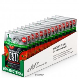 Томатный крем-суп vegan protein 14 шт по 20 г BIONOVA 116646