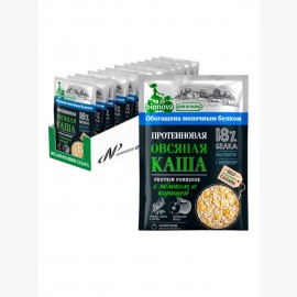 Овсяная каша с яблоком и корицей milk protein бокс 18 шт по 40 г BIONOVA 116657