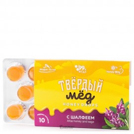 Мёд твёрдый с шалфеем 30 г HONEYWAY 116705