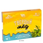 Мёд твёрдый с ментолом и эвкалиптовым маслом 30 г HONEYWAY 116708