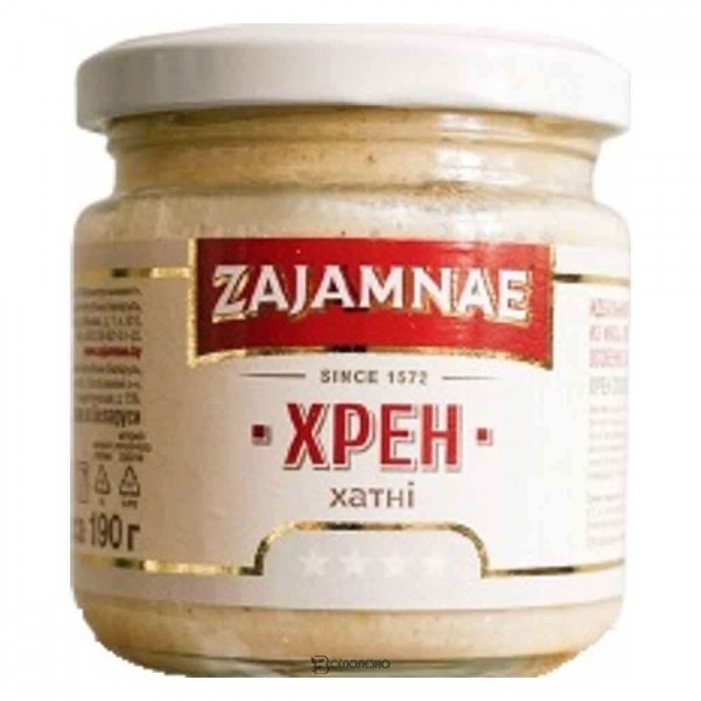 Хрен столовый Хатни 190 г ZAJAMNAE 116777