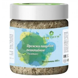 Дрожжи пищевые неактивные хлопья 100 г ОРГТИУМ 116880