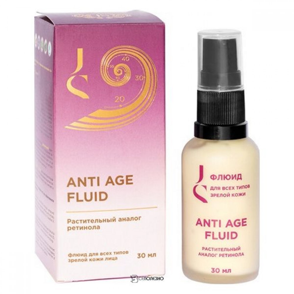 Флюид для всех типов зрелой кожи лица Anti age fluid 30 мл JURASSIC SPA 116914