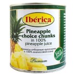 Ананасы отборные кусочками в ананасовом соке 435 мл IBERICA 116923