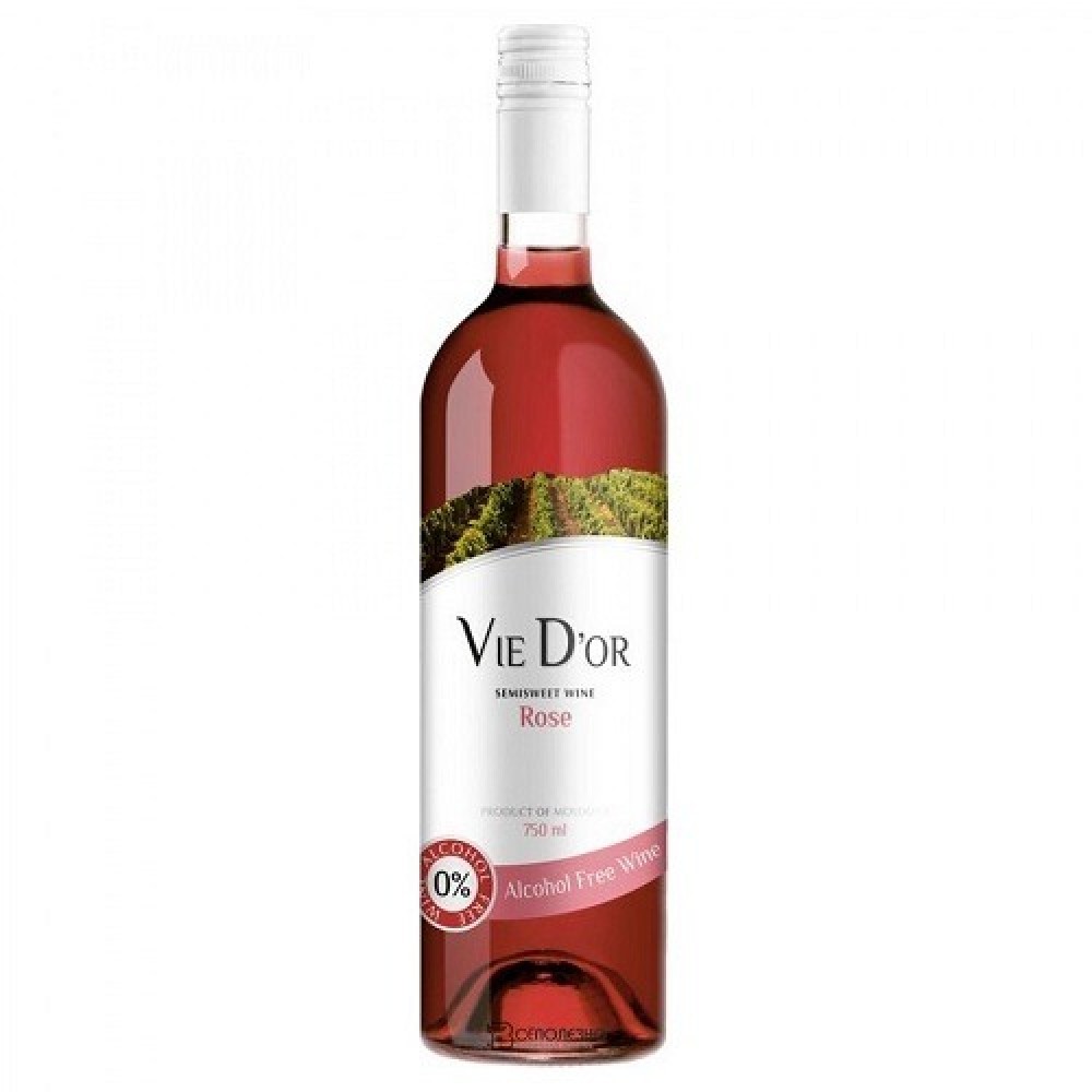 Вино виноградное безалкогольное розовое полусладкое 750 мл VIE DOR 116931
