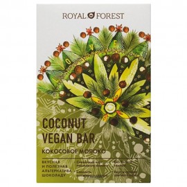 Шоколад веганский молочный кокос 50 г Royal Forest 117018