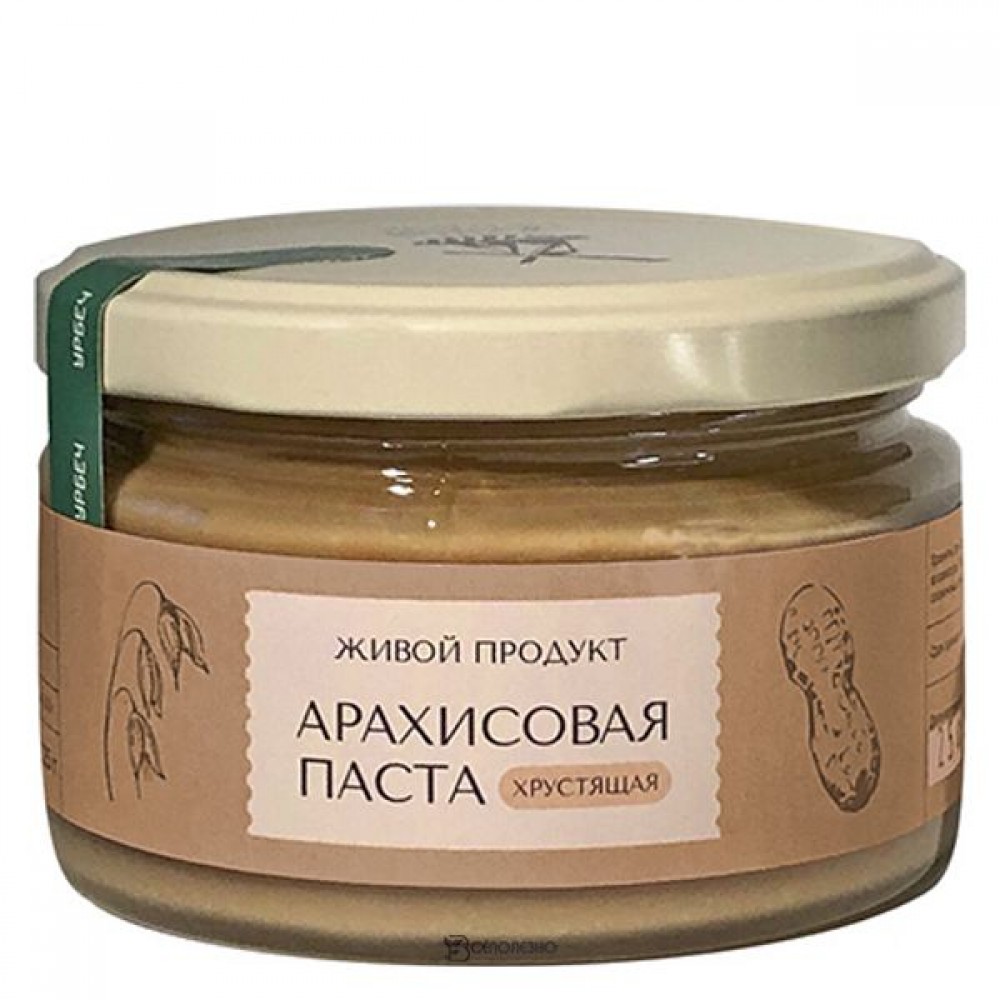 Паста Арахисовая хрустящая 225 г Живой продукт 117073