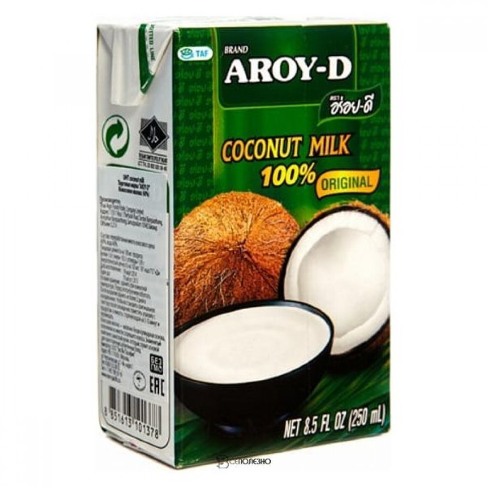 Кокосовое молоко 250 мл AROY-D 117079