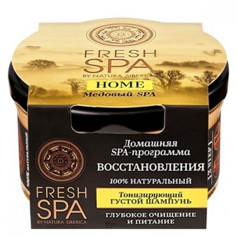 Шампунь густой Тонизирующий медовый spa 170 мл NATURA SIBERICA 117489
