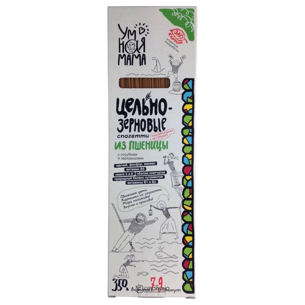 Макароны пшеничные спагетти  350 г УМНАЯ МАМА 117917