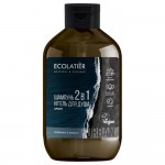 Гель для душа и шампунь 2 в 1 мужской Грейпфрут и вербена 600 мл ECOLATIER 118912