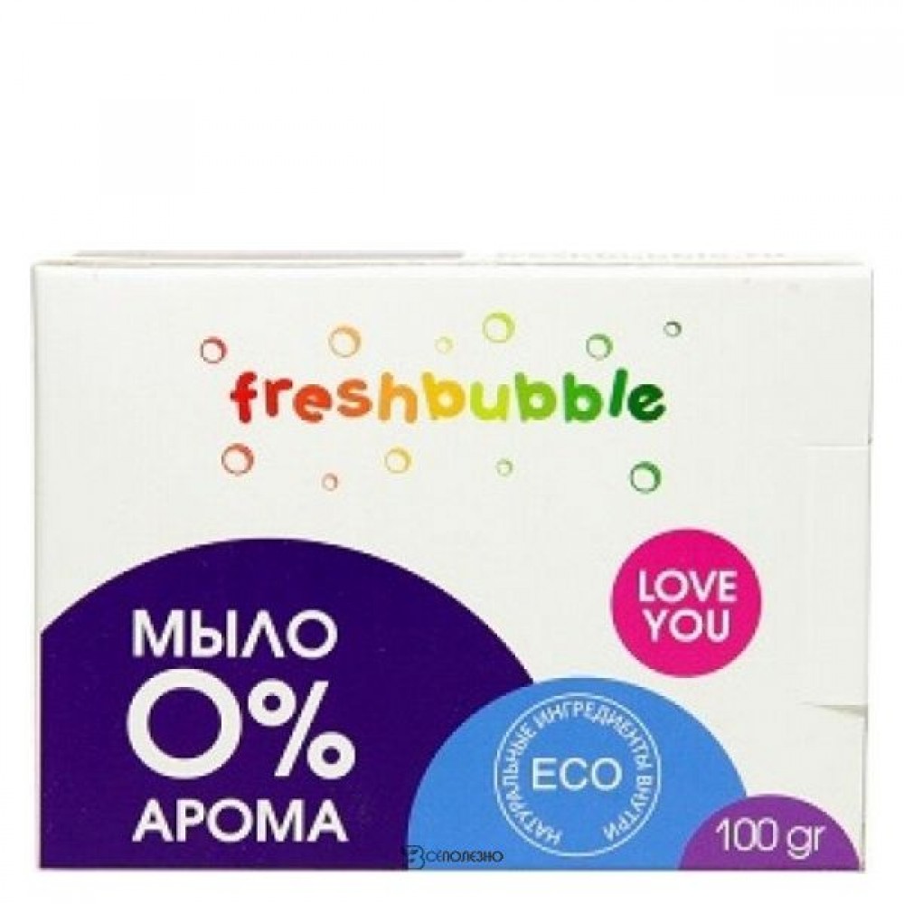 Мыло твердое без аромата Freshbubble 100 г 120175