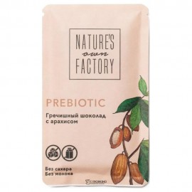 Шоколад гречишный PREBIOTIC с арахисом 20 г NATURE'S OWN FACTORY 122107
