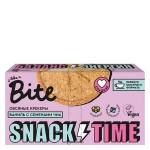 Крекеры овсяные сладкие со вкусом ванили и семенами чиа 125 г BITE 122112