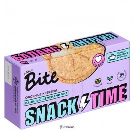 Крекеры овсяные сладкие со вкусом ванили и семенами чиа 125 г BITE 122112