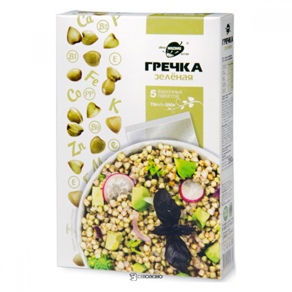 Гречка зеленая в варочных пакетах 350 г Образ жизни Алтая 140047