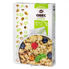 Овес голозерный резаный в варочных пакетиках 350 г Образ жизни Алтая 140080