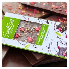 Шоколад горький на виноградном сахаре SweetSeed с проростками конопли и брусникой 85 г Образ жизни Алтая 140127