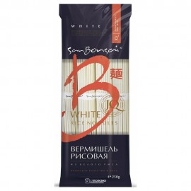 Вермишель из белого риса SanBonsai 250 г 140147